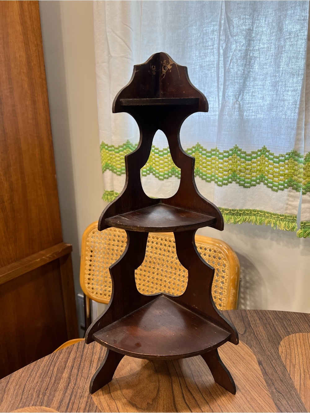 Wooden Corner Shelf
